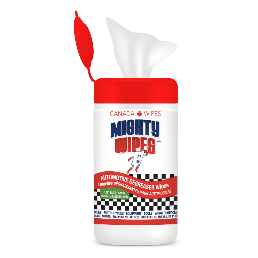 MIGHTY WIPES™ Automotive Degreaser Wipes – Canada Wipes – Might Wipes